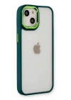 Mey İthalat®  iPhone 14 Plus Kılıf Dora Kapak - Haki Yeşil