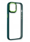 Mey İthalat®  iPhone 14 Plus Kılıf Dora Kapak - Haki Yeşil