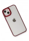 Mey İthalat®  iPhone 14 Plus Kılıf Dora Kapak - Kırmızı