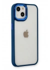 Mey İthalat®  iPhone 14 Plus Kılıf Dora Kapak - Mavi