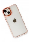 Mey İthalat®  iPhone 14 Plus Kılıf Dora Kapak - Pudra