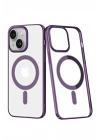 Mey İthalat®  iPhone 14 Plus Kılıf Element Magneticsafe Sert Kapak - Mor