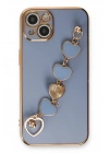 Mey İthalat®  iPhone 14 Plus Kılıf Esila Silikon - Gri