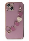 Mey İthalat®  iPhone 14 Plus Kılıf Esila Silikon - Mor