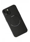 Mey İthalat®  iPhone 14 Plus Kılıf Jack Magneticsafe Lens Silikon - Siyah