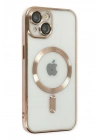 Mey İthalat®  iPhone 14 Plus Kılıf Kross Magneticsafe Kapak - Gold