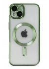 Mey İthalat®  iPhone 14 Plus Kılıf Kross Magneticsafe Kapak - Koyu Yeşil