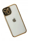 Mey İthalat®  iPhone 14 Plus Kılıf Liva Lens Silikon - Siyah