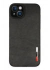 Mey İthalat®  iPhone 14 Plus Kılıf Loop Deri Silikon - Siyah