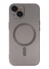 Mey İthalat®  iPhone 14 Plus Kılıf Moshi Lens Magneticsafe Silikon - Füme