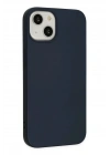 Mey İthalat®  iPhone 14 Plus Kılıf Nano içi Kadife Silikon - Lacivert