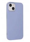 Mey İthalat®  iPhone 14 Plus Kılıf Nano içi Kadife Silikon - Lila