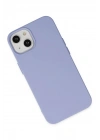 Mey İthalat®  iPhone 14 Plus Kılıf Nano içi Kadife Silikon - Lila