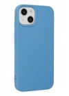 Mey İthalat®  iPhone 14 Plus Kılıf Nano içi Kadife Silikon - Mavi