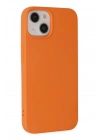 Mey İthalat®  iPhone 14 Plus Kılıf Nano içi Kadife Silikon - Turuncu