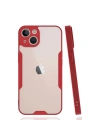 Mey İthalat®  iPhone 14 Plus Kılıf Platin Silikon - Kırmızı