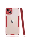 Mey İthalat®  iPhone 14 Plus Kılıf Platin Silikon - Kırmızı