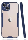 Mey İthalat®  iPhone 14 Plus Kılıf Platin Silikon - Lacivert
