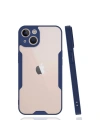 Mey İthalat®  iPhone 14 Plus Kılıf Platin Silikon - Lacivert