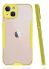 Mey İthalat®  iPhone 14 Plus Kılıf Platin Silikon - Sarı