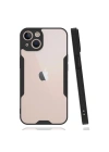 Mey İthalat®  iPhone 14 Plus Kılıf Platin Silikon - Siyah