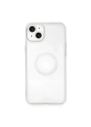 Mey İthalat®  iPhone 14 Plus Kılıf Santa Lens Silikon - Şeffaf
