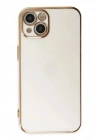 Mey İthalat®  iPhone 14 Plus Kılıf Volet Silikon - Beyaz