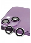Mey İthalat®  iPhone 14 Plus Raze Metal Kamera Lens - Gümüş