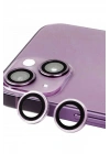 Mey İthalat®  iPhone 14 Plus Raze Metal Kamera Lens - Mor