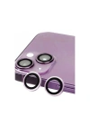 Mey İthalat®  iPhone 14 Plus Raze Metal Kamera Lens - Mor