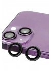 Mey İthalat®  iPhone 14 Plus Raze Metal Kamera Lens - Siyah