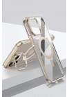 Mey İthalat®  iPhone 14 Pro Drop Magsafe Kapak - Titan Gri