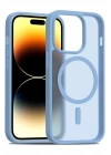 Mey İthalat®   iPhone 14 Pro Jota Magsafe Kapak - Açık Mavi