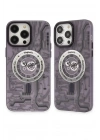 Mey İthalat®  iPhone 14 Pro Kılıf Apollo Magneticsafe Desenli Kapak - Apollo Mor - 5