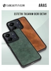 Mey İthalat®  iPhone 14 Pro Kılıf Aras Deri Kapak - Taba