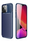 Mey İthalat®  iPhone 14 Pro Kılıf Auto Focus Karbon Kapak - Lacivert