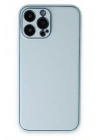Mey İthalat®  iPhone 14 Pro Kılıf Coco Deri Silikon Kapak - Sky Blue