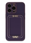 Mey İthalat®  iPhone 14 Pro Kılıf Coco Elit Kapak - Derin Mor