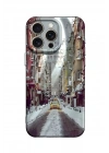 Mey İthalat®  iPhone 14 Pro Kılıf Crew Desenli Kapak - Galata Kulesi