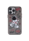 Mey İthalat®  iPhone 14 Pro Kılıf  Desenli Kapak -  Siyah - 1