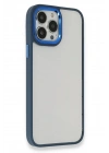 Mey İthalat®  iPhone 14 Pro Kılıf Dora Kapak - Mavi