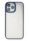 Mey İthalat®  iPhone 14 Pro Kılıf Dora Kapak - Mavi