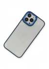 Mey İthalat®  iPhone 14 Pro Kılıf Dora Kapak - Mavi