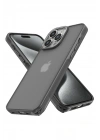 Mey İthalat®  iPhone 14 Pro Kılıf Elegant Kapak - Titan Gri