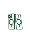 Mey İthalat®  iPhone 14 Pro Kılıf Element Magneticsafe Sert Kapak - Köknar Yeşili