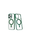 Mey İthalat®  iPhone 14 Pro Kılıf Element Magneticsafe Sert Kapak - Köknar Yeşili
