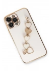 Mey İthalat®  iPhone 14 Pro Kılıf Esila Silikon - Beyaz