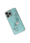 Mey İthalat®  iPhone 14 Pro Kılıf Esila Silikon - Su Yeşili