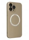Mey İthalat®  iPhone 14 Pro Kılıf Jack Magneticsafe Lens Silikon - Gold