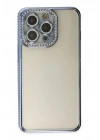 Mey İthalat®  iPhone 14 Pro Kılıf Joke Taşlı Silikon - Mavi